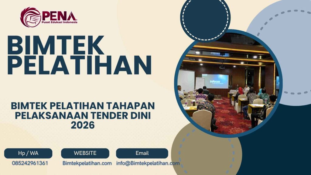 Bimtek Pelatihan Tahapan Pelaksanaan Tender Dini 2026
