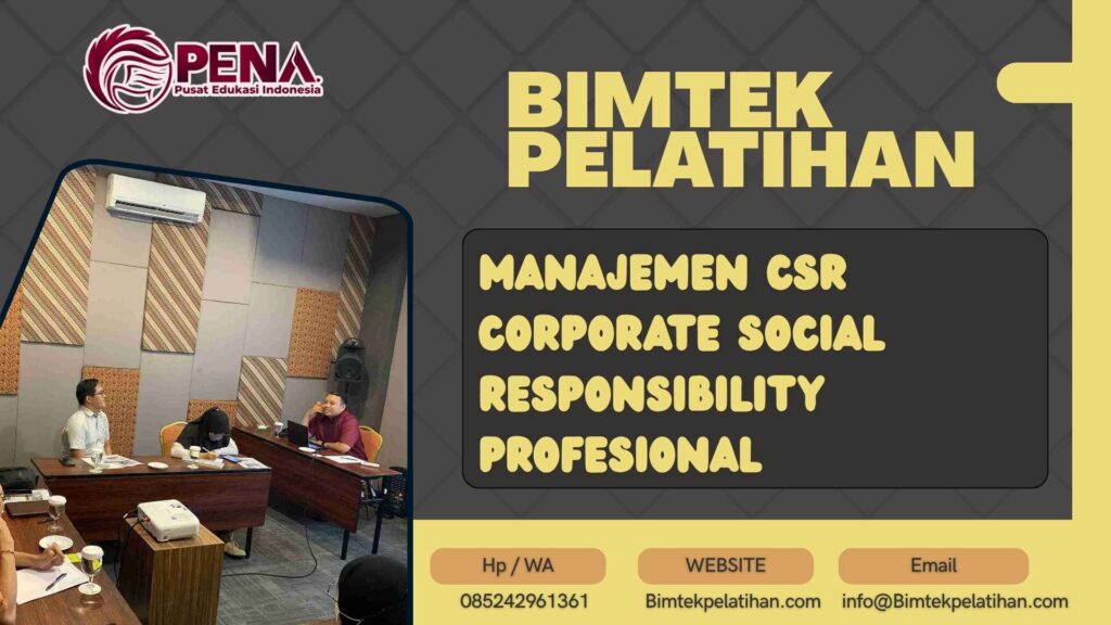 Bimtek Pelatihan Manajemen CSR Corporate Social Responsibility