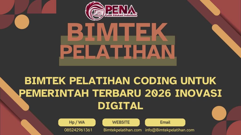Bimtek Pelatihan Coding untuk Pemerintah Terbaru 2026 Inovasi Digital