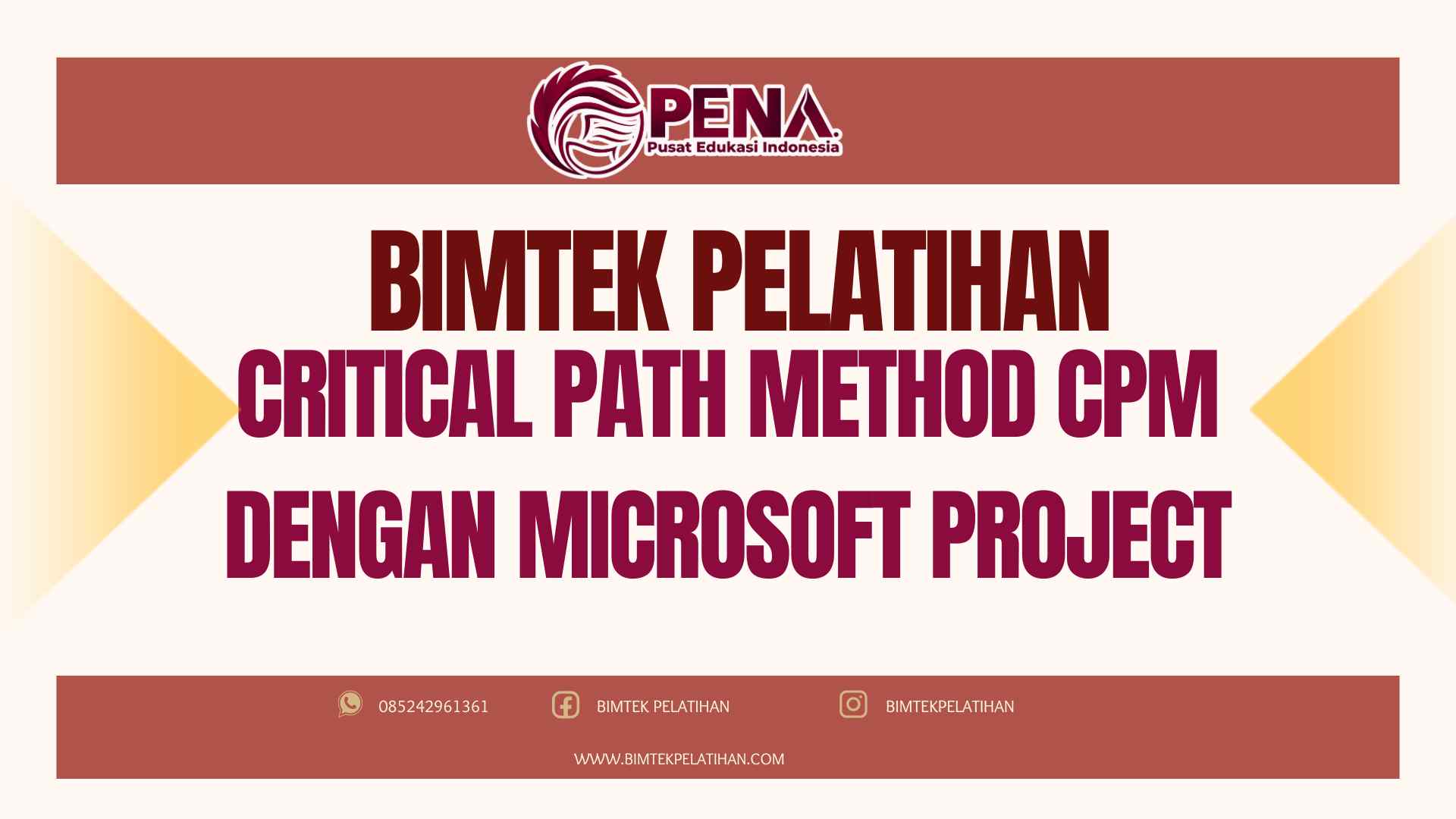 Bimtek Pelatihan Critical Path Method CPM dengan Microsoft Project Terbaru