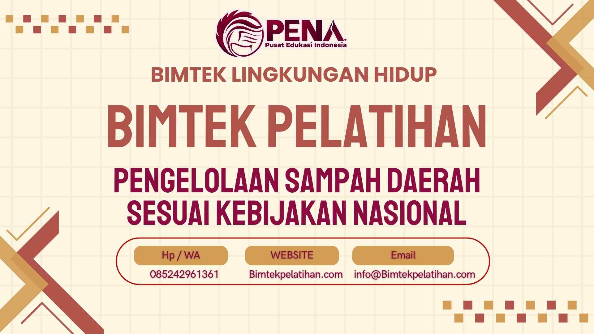 Bimtek Pelatihan Pengelolaan Sampah Daerah Sesuai Kebijakan Nasional